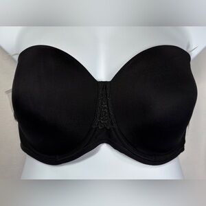NWT Vanity Fair Elegant Black Strapless Bra